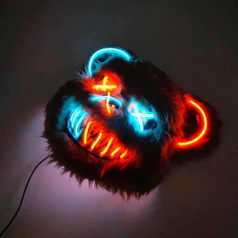 Mascara de Terror Urso (Led)