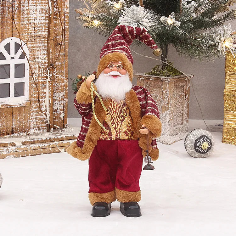 Boneca Papai Noel com Sacos de Presente