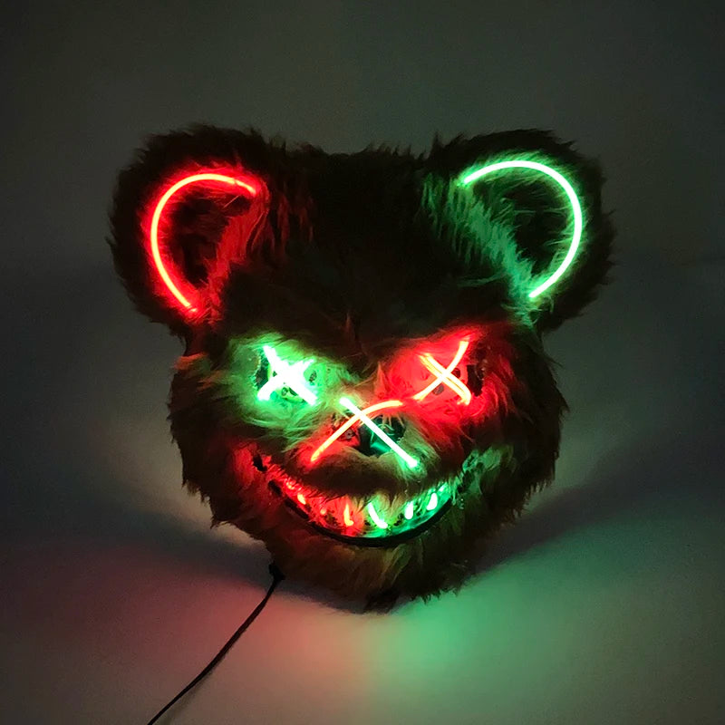 Mascara de Terror Urso (Led)