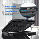 Gaming Laptop Cooler Six Fan Led Screen Two USB Port 2600RPM