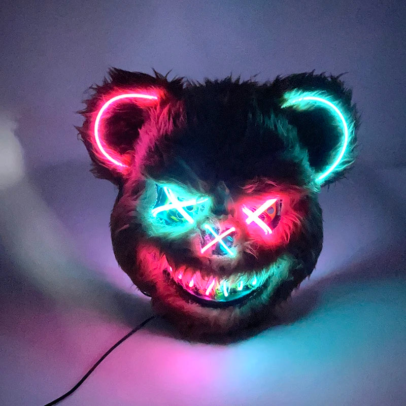 Mascara de Terror Urso (Led)