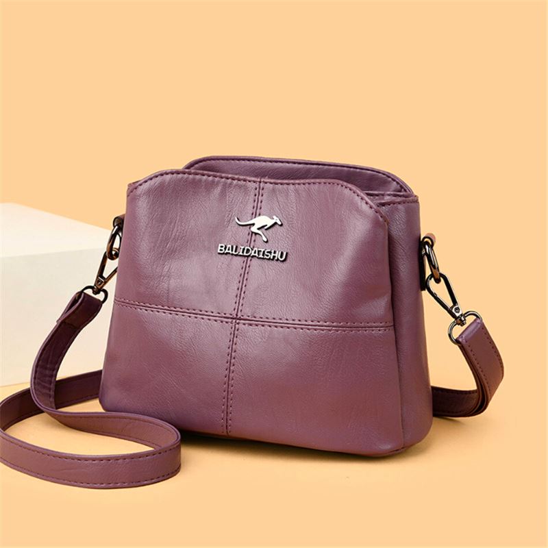 Bolsa Beauty Lass® Bolsa de Couro Resistente - [60% OFF]  Roxo Dproposito Ofertas