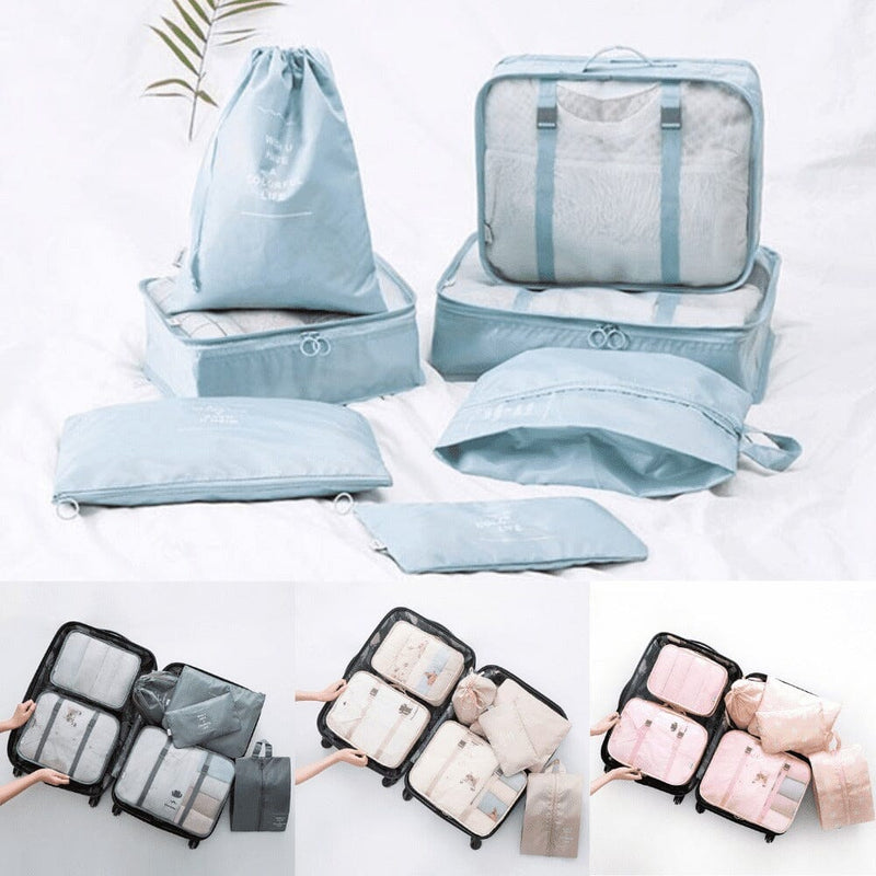 Kit 7 Bolsas Organizadoras Para Mala de Viagem STORAGE BAG - [PAGUE 4 LEVE 7 - SUPER PROMOÇÃO POR TEMPO LIMITADO] Diproposito  Ofertas 